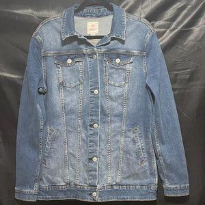 ~ NWOT ~ LULAROE ~ DENIM BLUE JEAN TYPE COAT / JACKET SIZE L / LARGE ( JAXON ?)
